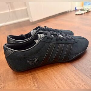 NEW! Adidas TOKYO Three Stripes Black Suede Sneakers Unisex